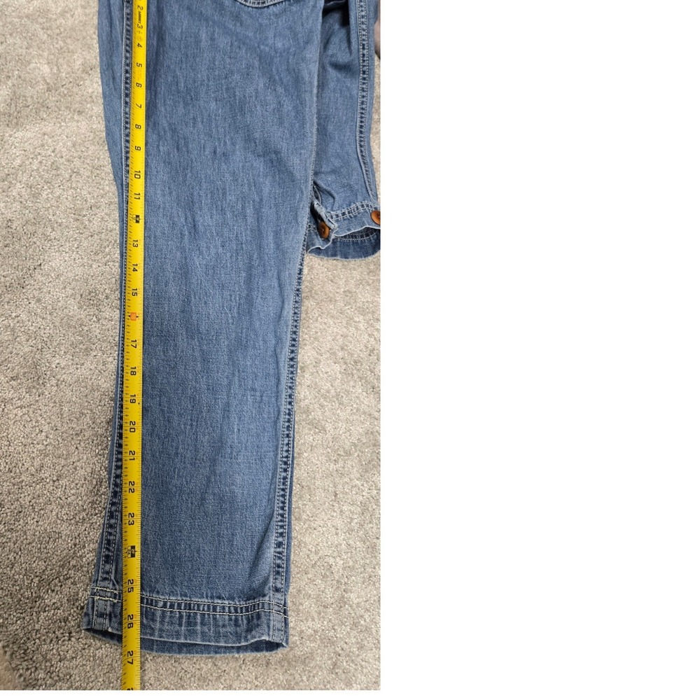 Alex Mill Denim Jumpsuit Medium Wash Cotton Utility Boiler Suit Womens Size M - Picture 7 of 9